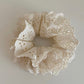 Lace hair scrunchie