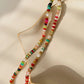 Colorful beaded necklace (various)