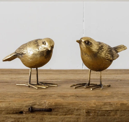 Brass gold bird figurine