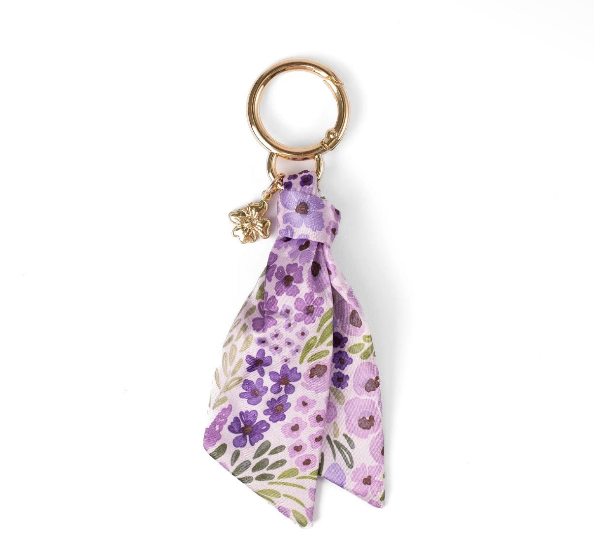 Floral satin keychain (various)