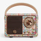 Floral vintage speaker