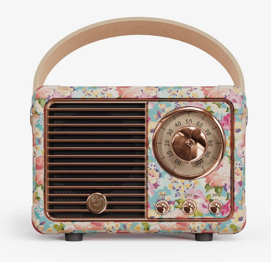 Floral vintage speaker