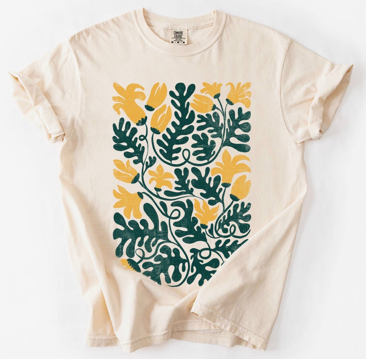 Yellow floral tee