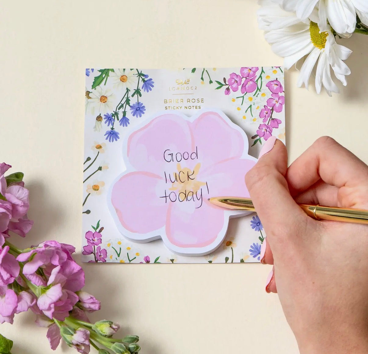 Flower sticky notes