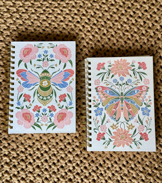 Botanical hardcover spiral journal (various)