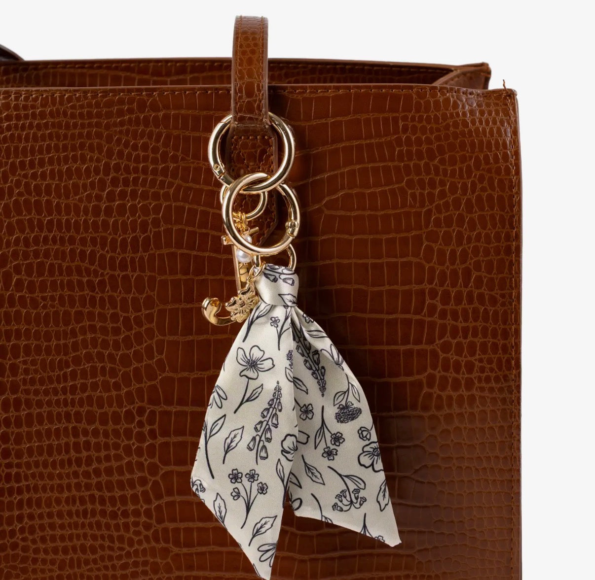 Floral satin keychain (various)