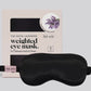Satin lavender weighted eye mask