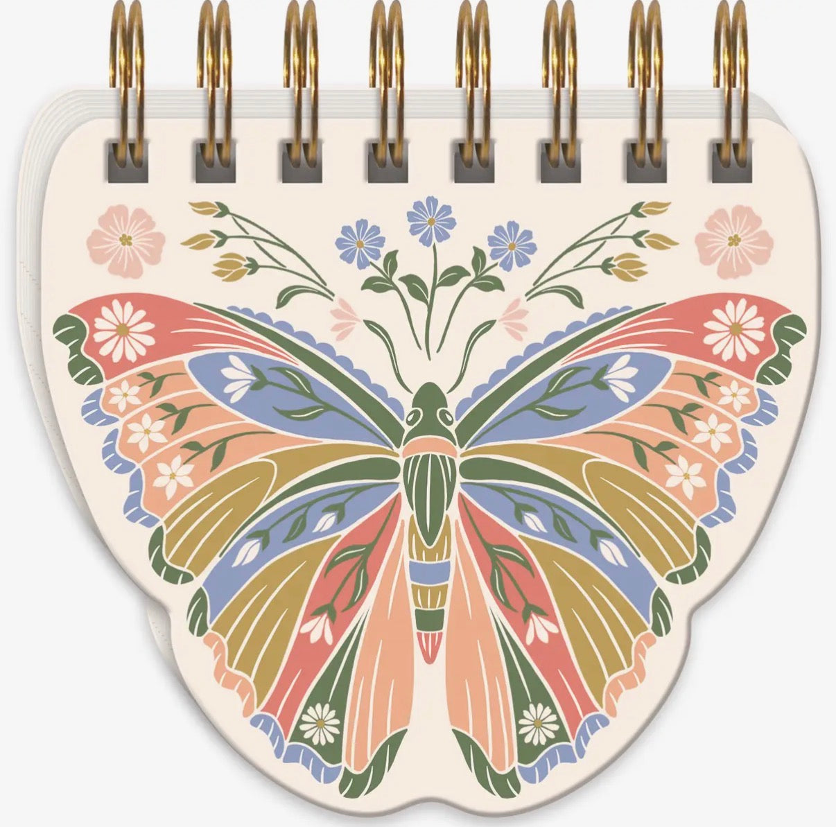 Botanical spiral notepad