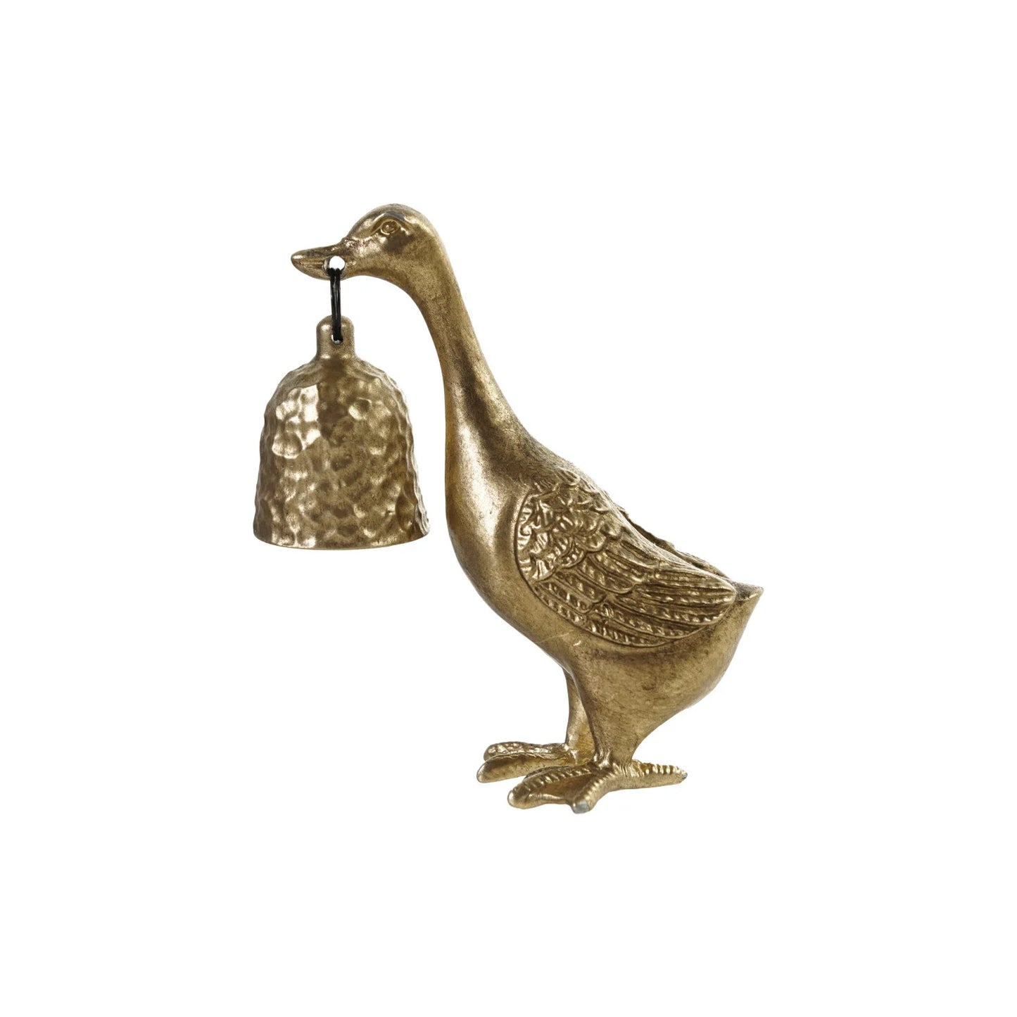Antique brass duck candle snuffer