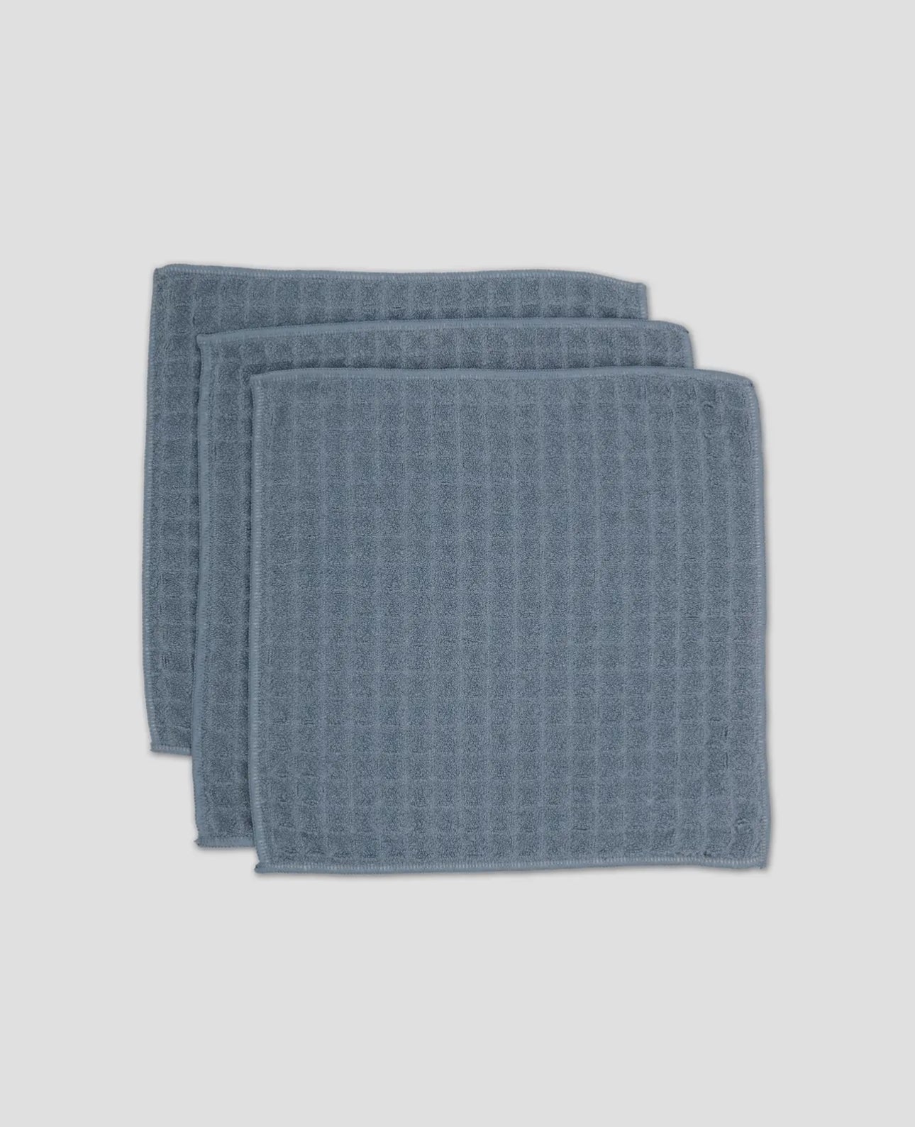 Geometry waffle washcloth set of 3