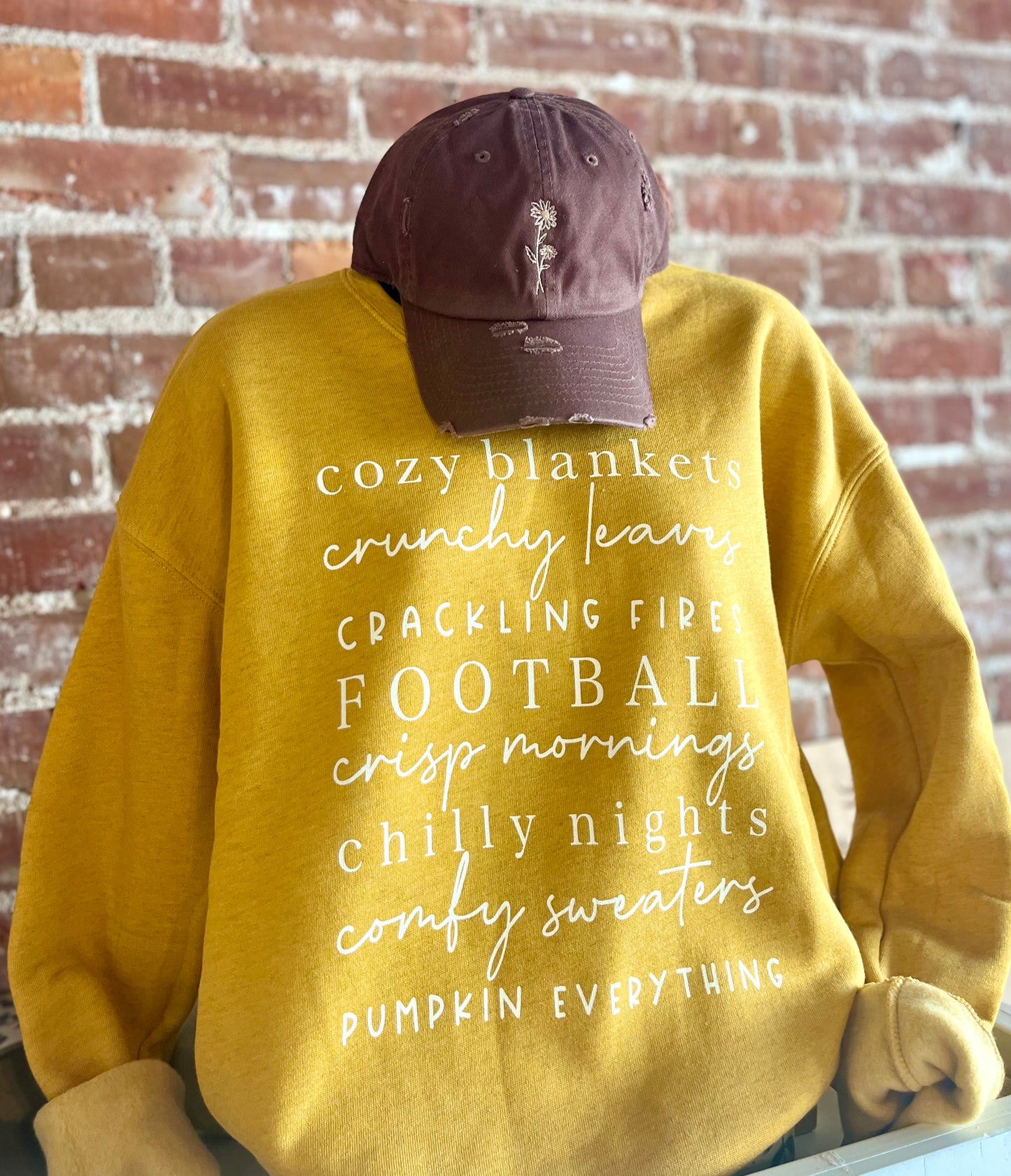 Fall favorites graphic sweatshirt