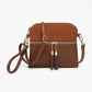 Double zip crossbody purse (various)