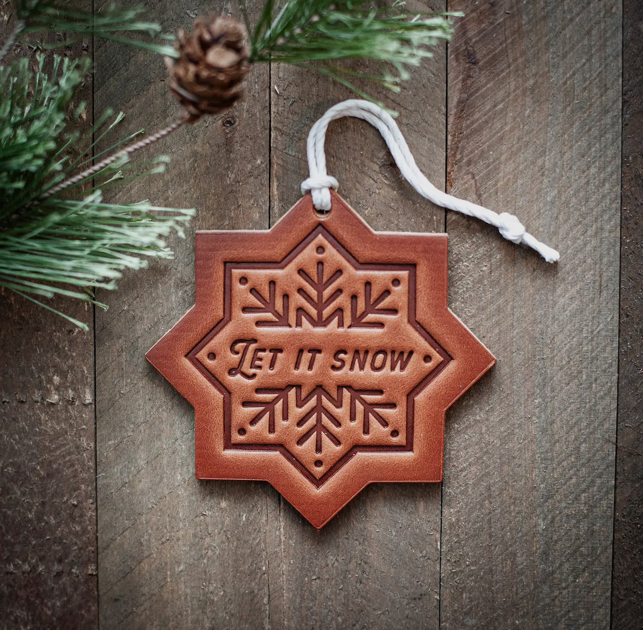 Leather ornament