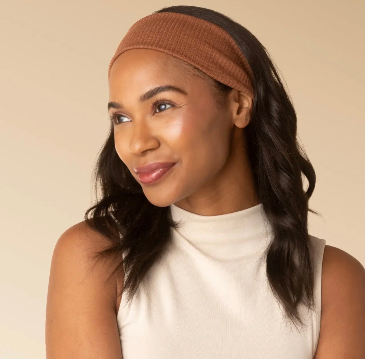 Ribbed elastic headbands