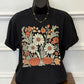 Fall boho pumpkin floral tee