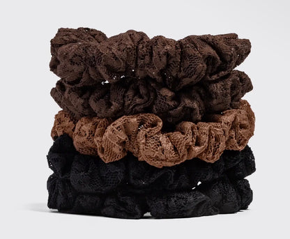 Ruched lace scrunchies(various)