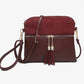 Double zip crossbody purse (various)