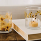 Pressed floral tea light holder