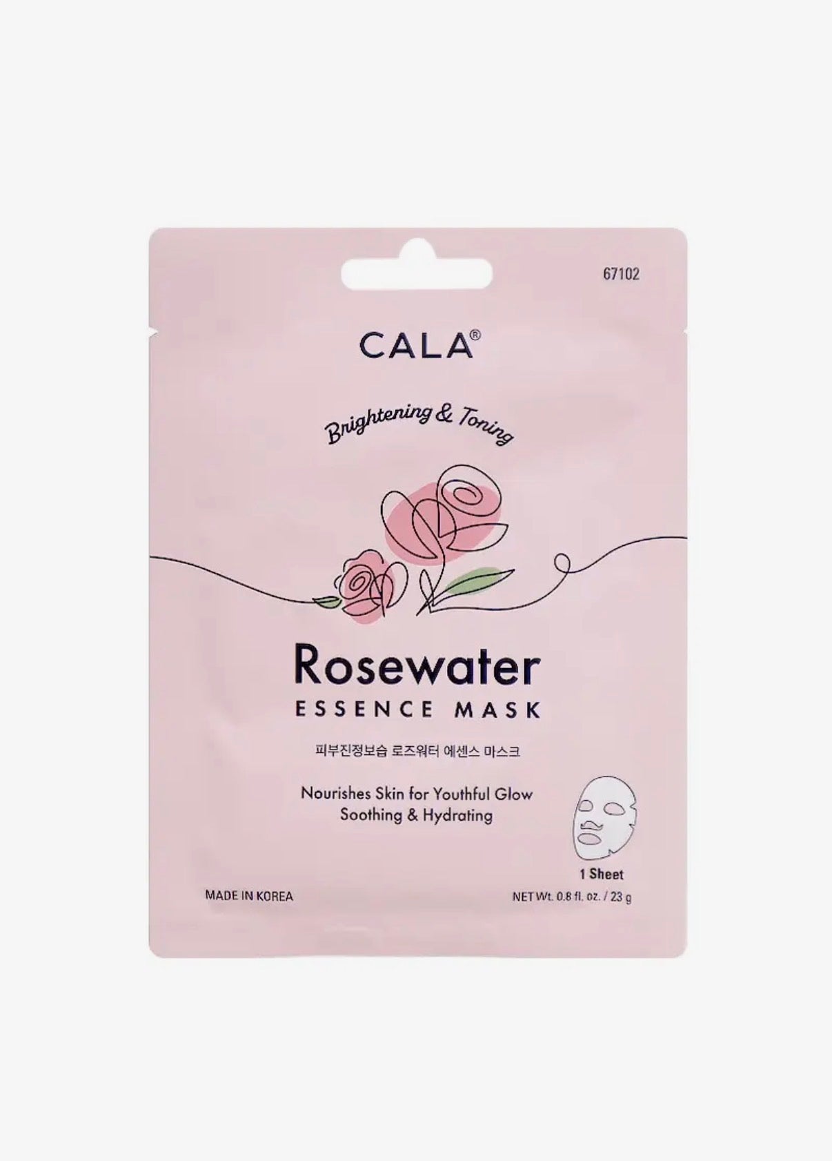 Rosewater facial mask