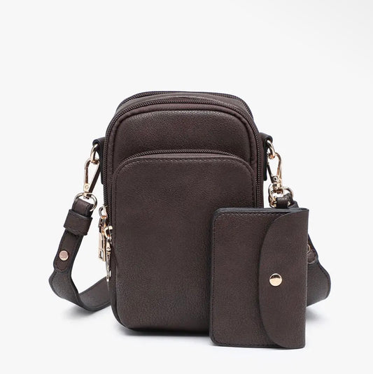 3 compartment crossbody bag (various)