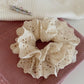 Lace hair scrunchie