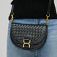 Woven buckle crossbody bag (various)