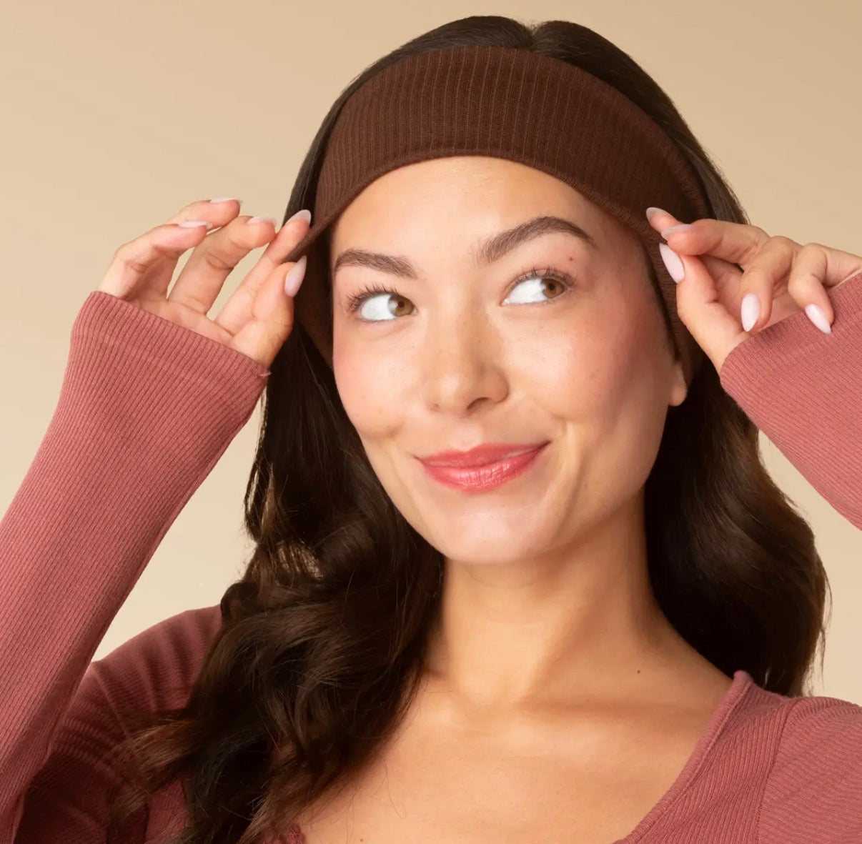 Ribbed elastic headbands