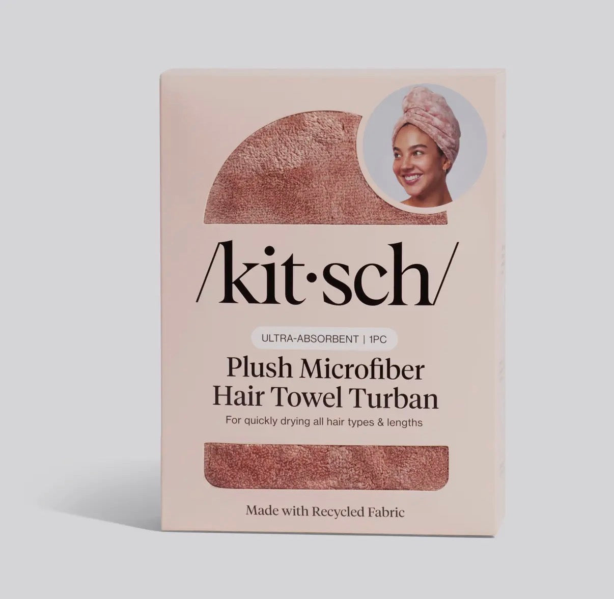 Kitsch plush microfiber hair towel turban