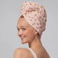Kitsch XL hair towel wrap - cherry print