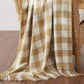 Woven heritage checkered throw blanket