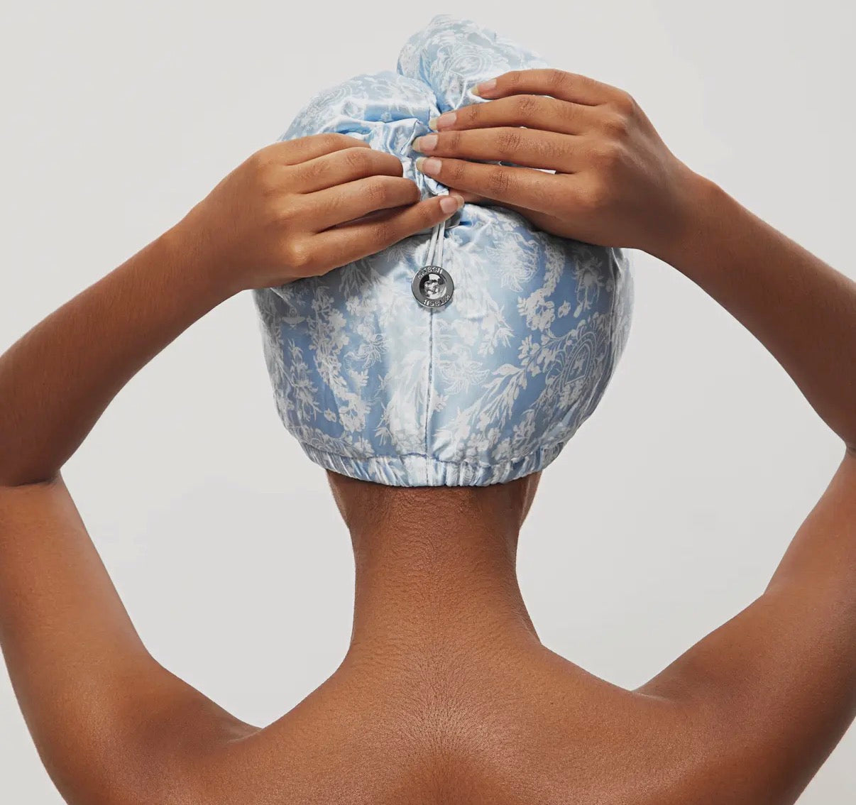 Kitsch Bridgerton satin wrapped hair towel