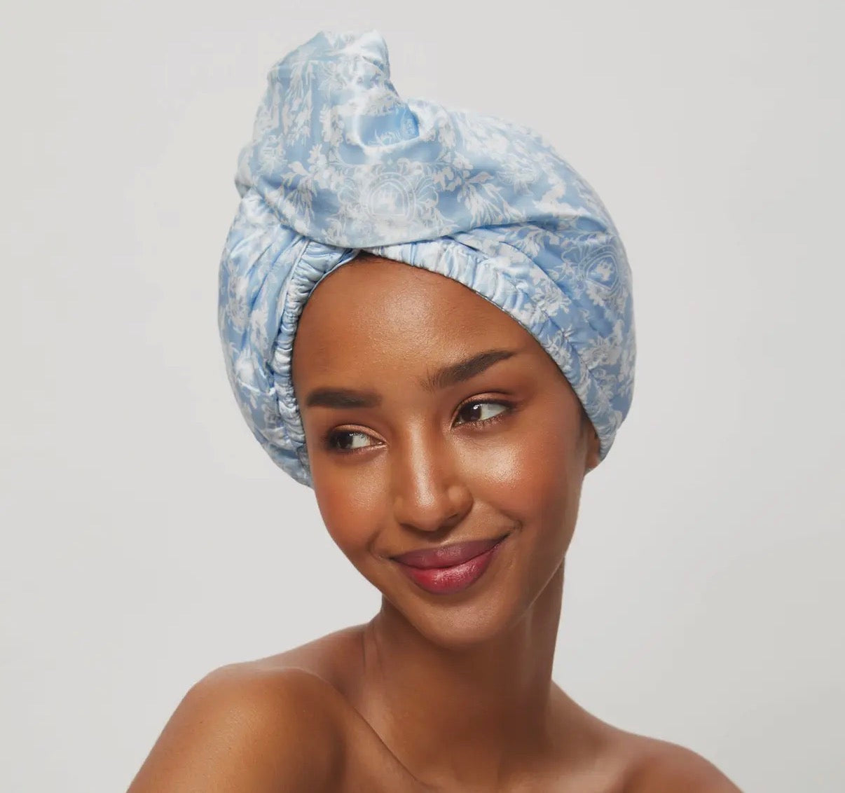 Kitsch Bridgerton satin wrapped hair towel