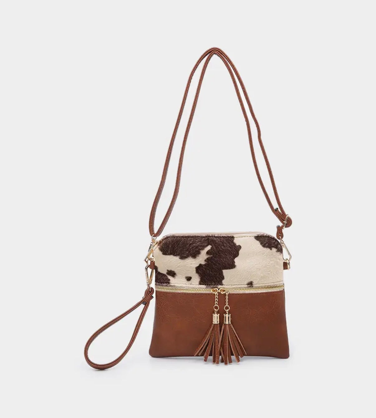 Double zip crossbody purse (various)