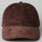 Corduroy baseball cap (various)