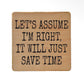 Wooden coaster funny (various)