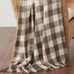 Woven heritage checkered throw blanket