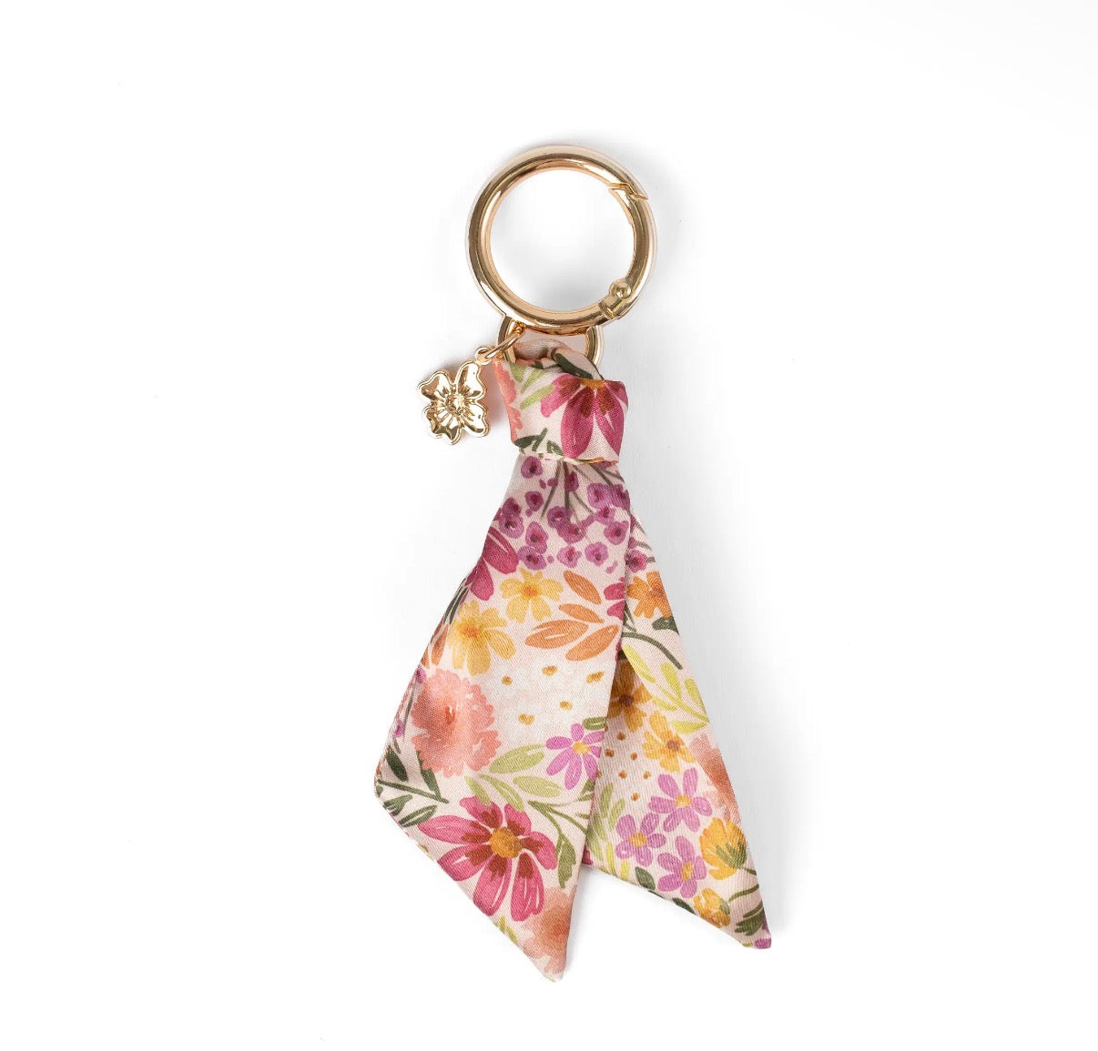 Floral satin keychain (various)