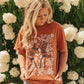 Skeleton floral pumpkin tee