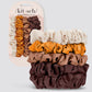 Satin scrunchie set, kitsch (various)
