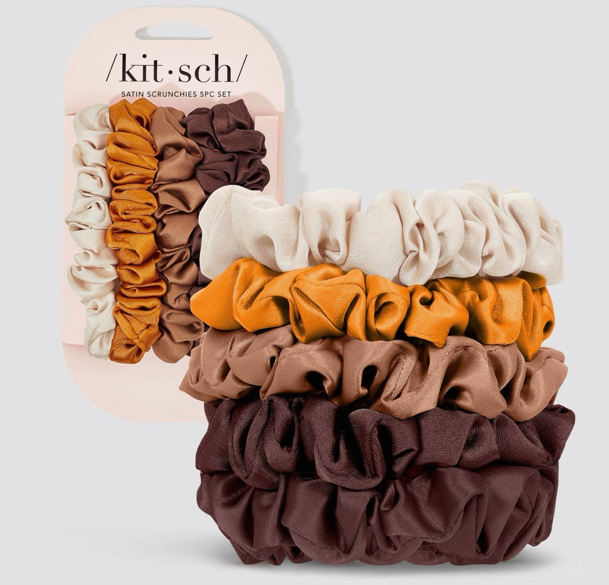 Satin scrunchie set, kitsch (various)