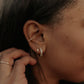 Diamond ear cuff hoop