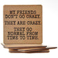 Wooden coaster funny (various)
