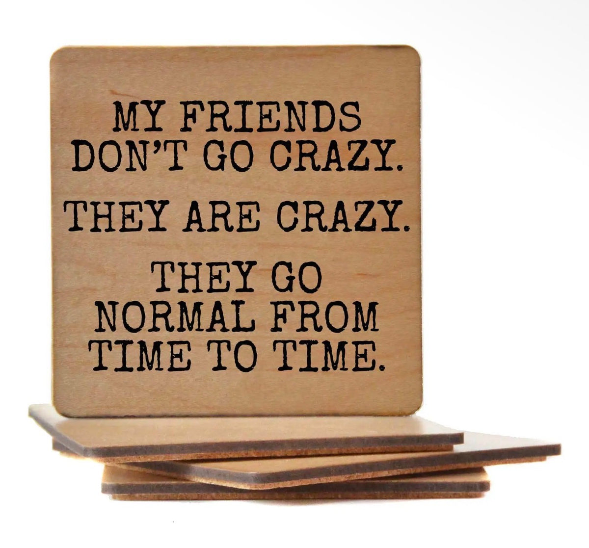 Wooden coaster funny (various)