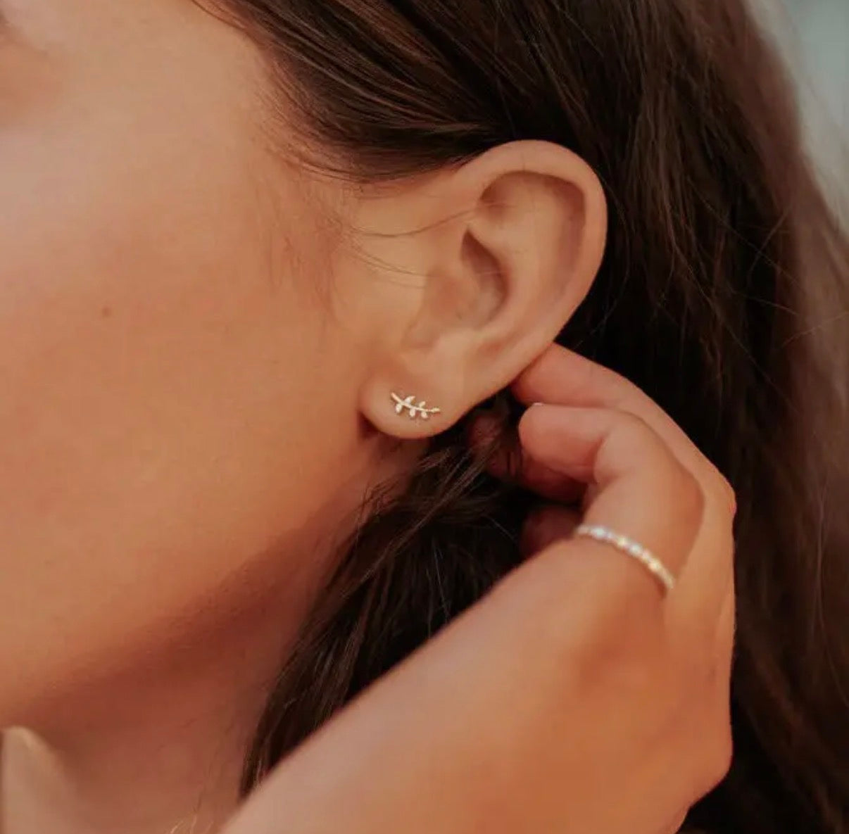 Gold leaf studs
