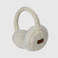 C.C. Cable knit fur earmuffs