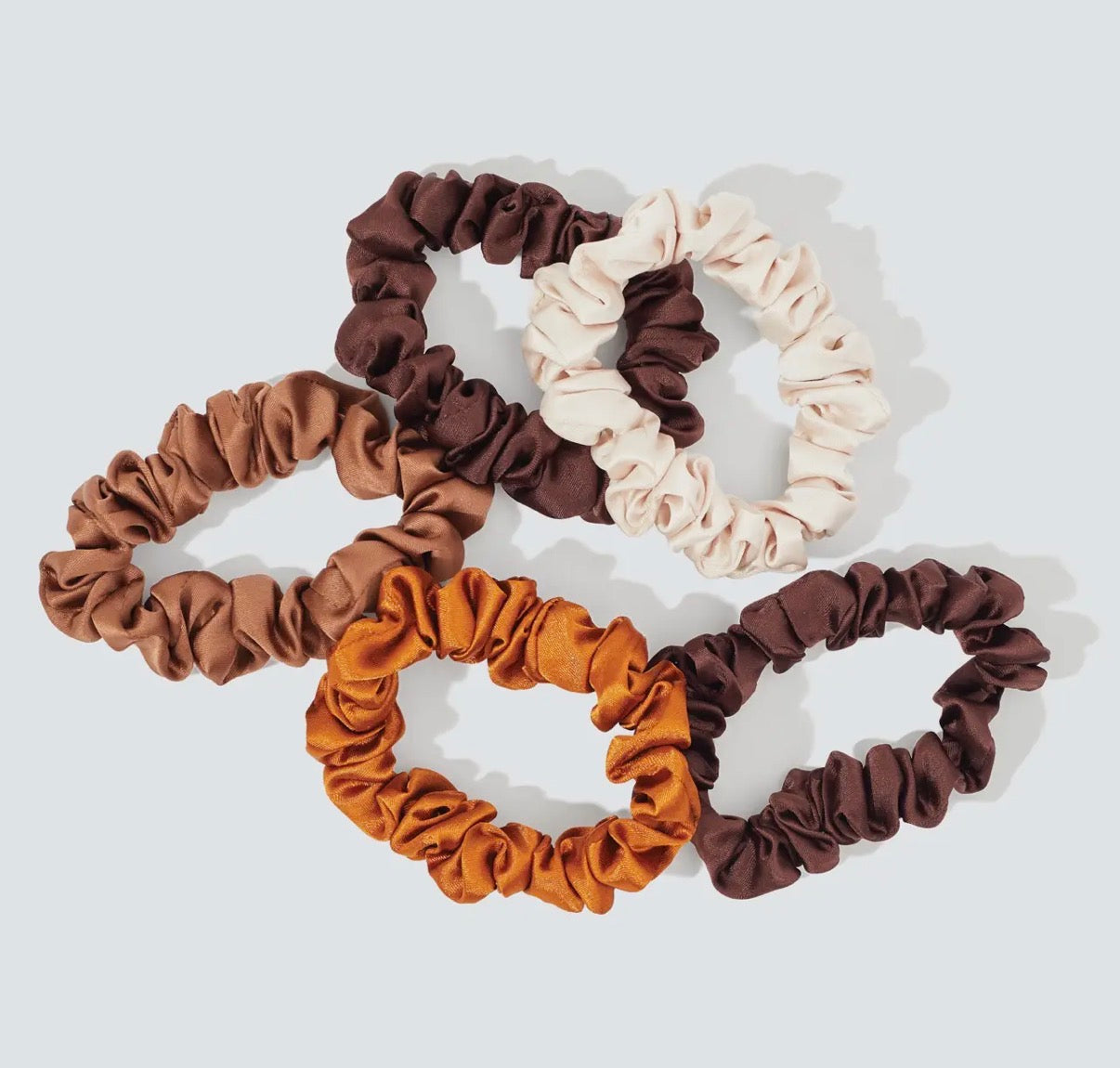 Satin scrunchie set, kitsch (various)
