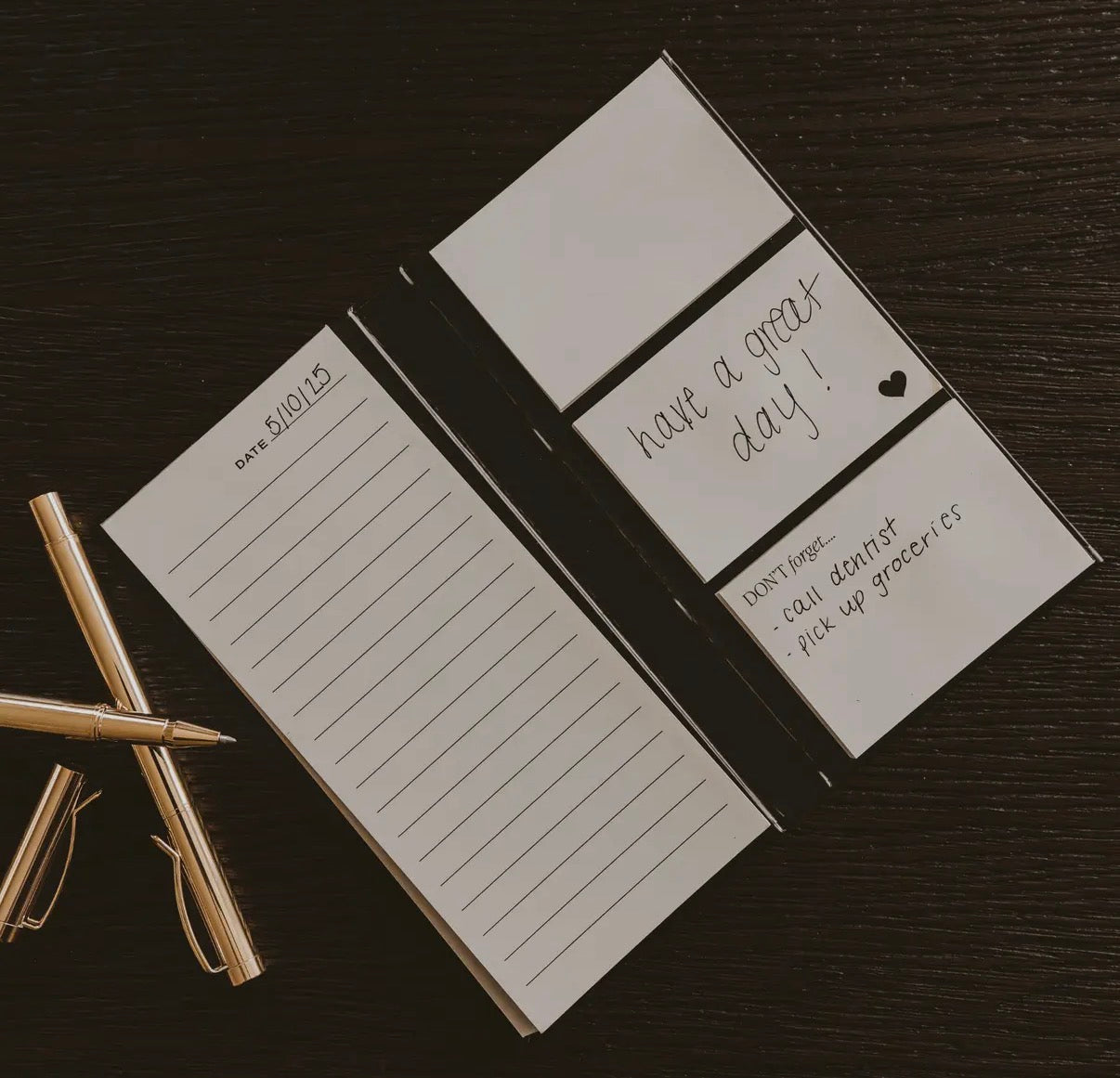 On-the-go Notes booklet