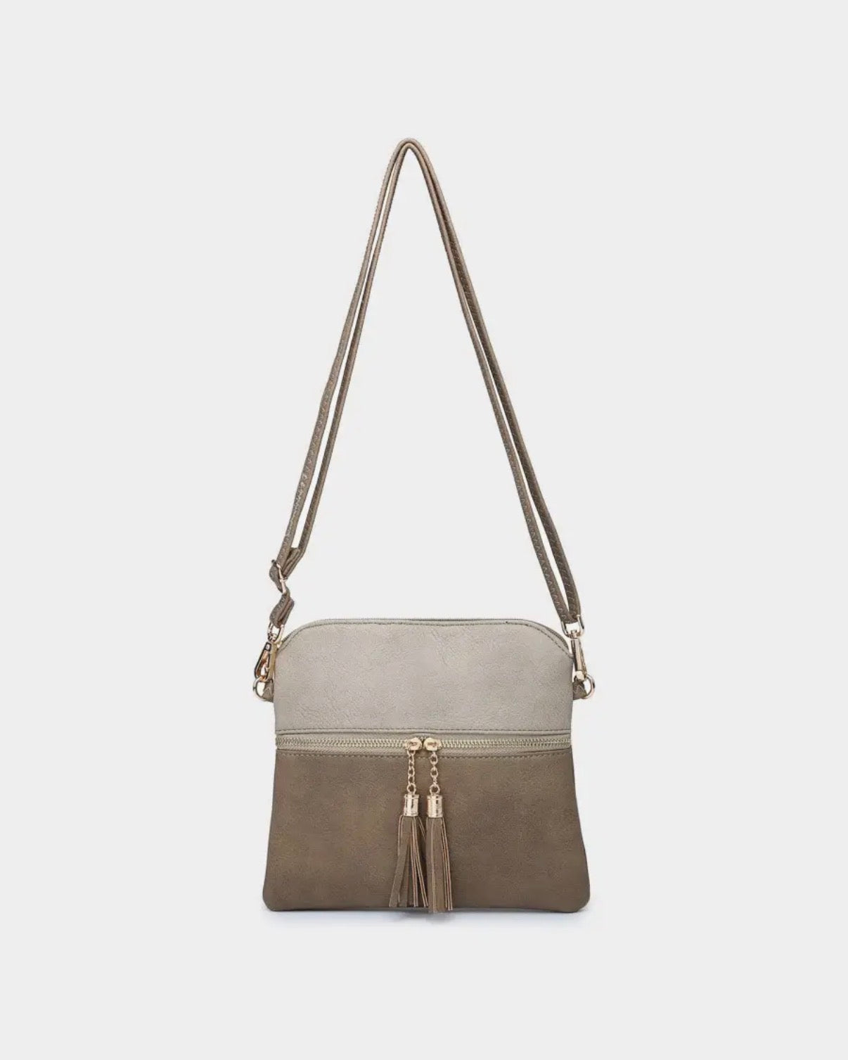 Double zip crossbody purse (various)