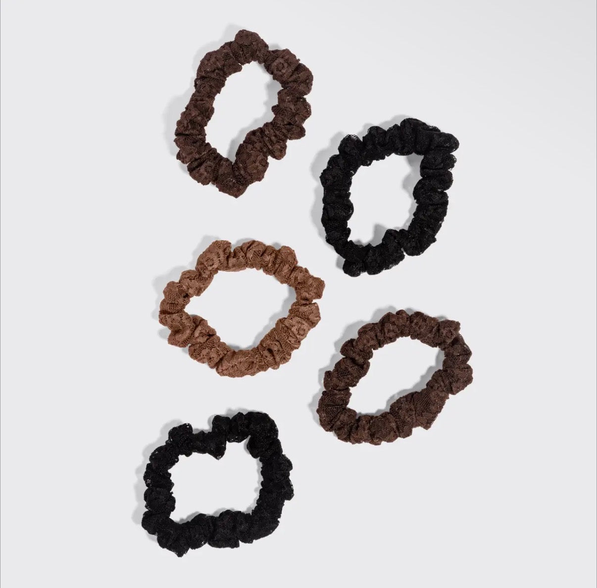 Ruched lace scrunchies(various)