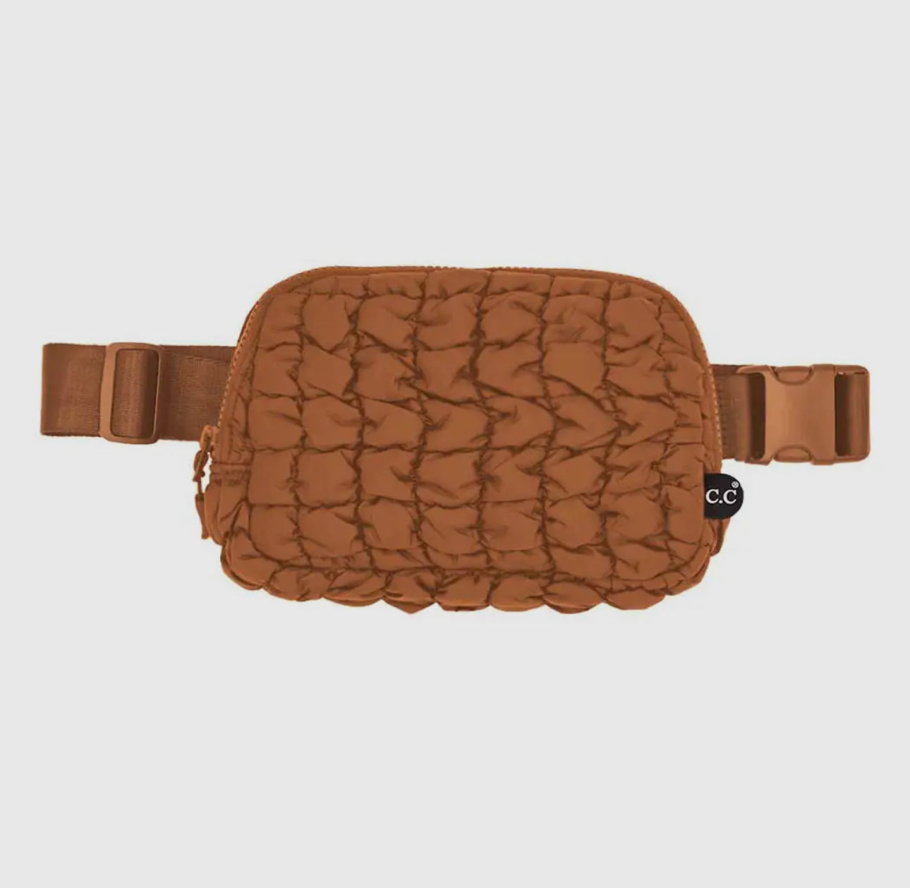 Quilted puffer fanny pack belt bag (various colors)